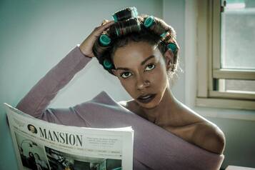 Alexcina Brown, fashion editorial, fashion models, black models